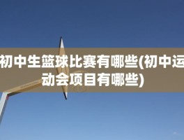 初中生篮球比赛有哪些(初中运动会项目有哪些)