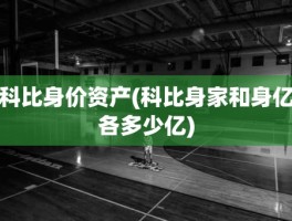 科比身价资产(科比身家和身亿各多少亿)