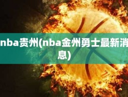 nba贵州(nba金州勇士最新消息)