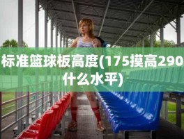 标准篮球板高度(175摸高290什么水平)