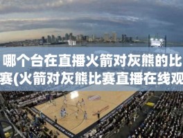 哪个台在直播火箭对灰熊的比赛(火箭对灰熊比赛直播在线观看)