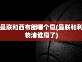 曼联和西布朗哪个赢(曼联和利物浦谁赢了)