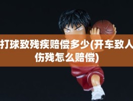 打球致残疾赔偿多少(开车致人伤残怎么赔偿)