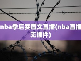 nba季后赛图文直播(nba直播无插件)