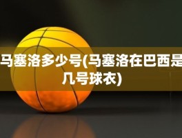 马塞洛多少号(马塞洛在巴西是几号球衣)