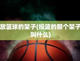 放篮球的架子(投篮的那个架子叫什么)