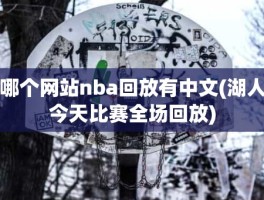 哪个网站nba回放有中文(湖人今天比赛全场回放)