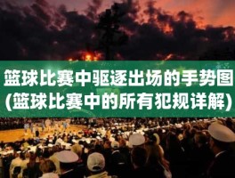 篮球比赛中驱逐出场的手势图(篮球比赛中的所有犯规详解)