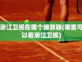 浙江卫视在哪个播放器(哪里可以看浙江卫视)