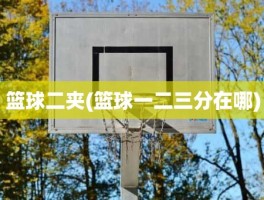 篮球二夹(篮球一二三分在哪)