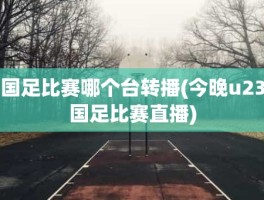 国足比赛哪个台转播(今晚u23国足比赛直播)