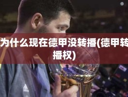 为什么现在德甲没转播(德甲转播权)