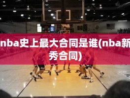 nba史上最大合同是谁(nba新秀合同)