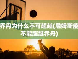 乔丹为什么不可超越(詹姆斯能不能超越乔丹)