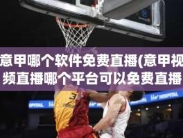 意甲哪个软件免费直播(意甲视频直播哪个平台可以免费直播)