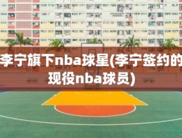 李宁旗下nba球星(李宁签约的现役nba球员)