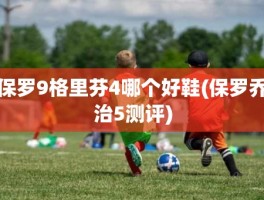 保罗9格里芬4哪个好鞋(保罗乔治5测评)