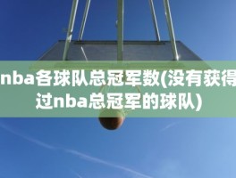nba各球队总冠军数(没有获得过nba总冠军的球队)