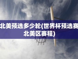 北美预选多少轮(世界杯预选赛北美区赛程)