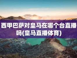 西甲巴萨对皇马在哪个台直播吗(皇马直播体育)