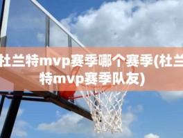 杜兰特mvp赛季哪个赛季(杜兰特mvp赛季队友)
