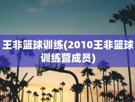 王非篮球训练(2010王非篮球训练营成员)