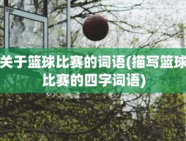 关于篮球比赛的词语(描写篮球比赛的四字词语)