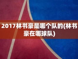 2017林书豪是哪个队的(林书豪在哪球队)