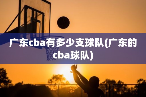 广东cba有多少支球队(广东的cba球队) 广东cba有多少支球队(广东的cba球队)