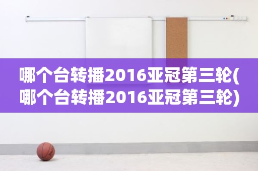 哪个台转播2016亚冠第三轮(哪个台转播2016亚冠第三轮) 哪个台转播2016亚冠第三轮(哪个台转播2016亚冠第三轮)