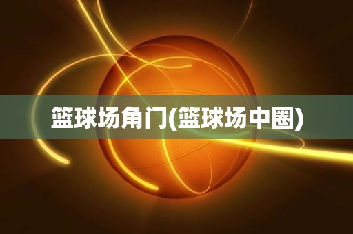 篮球场角门(篮球场中圈) 篮球场角门(篮球场中圈)