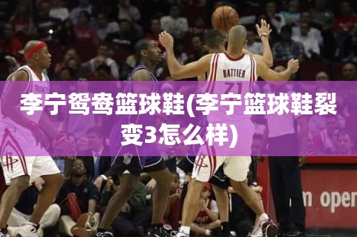 李宁鸳鸯篮球鞋(李宁篮球鞋裂变3怎么样) 李宁鸳鸯篮球鞋(李宁篮球鞋裂变3怎么样)