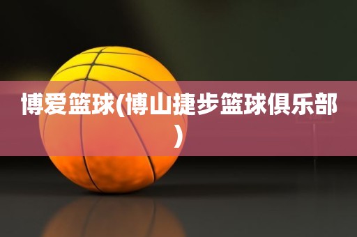 博爱篮球(博山捷步篮球俱乐部) 博爱篮球(博山捷步篮球俱乐部)