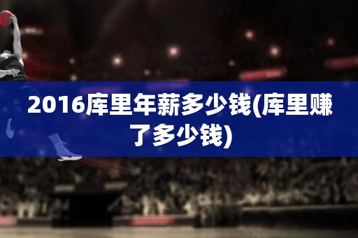 2016库里年薪多少钱(库里赚了多少钱) 2016库里年薪多少钱(库里赚了多少钱)