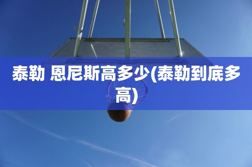 泰勒 恩尼斯高多少(泰勒到底多高) 泰勒 恩尼斯高多少(泰勒到底多高)