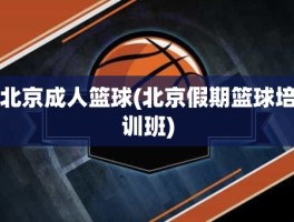 北京成人篮球(北京假期篮球培训班)